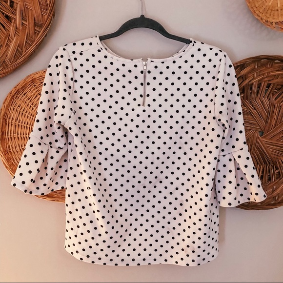 Green Envelope B&W Polka Dot Shirt - Picture 2 of 2